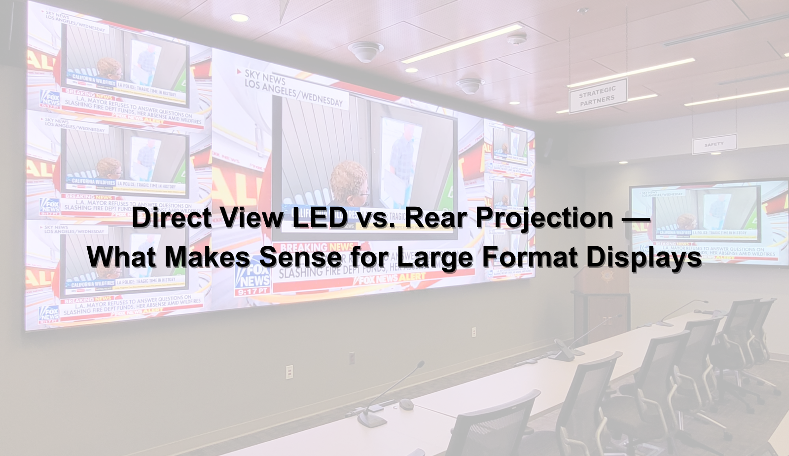Direct View LED vs. Rear Projection — What Makes Sense for Large Format ...